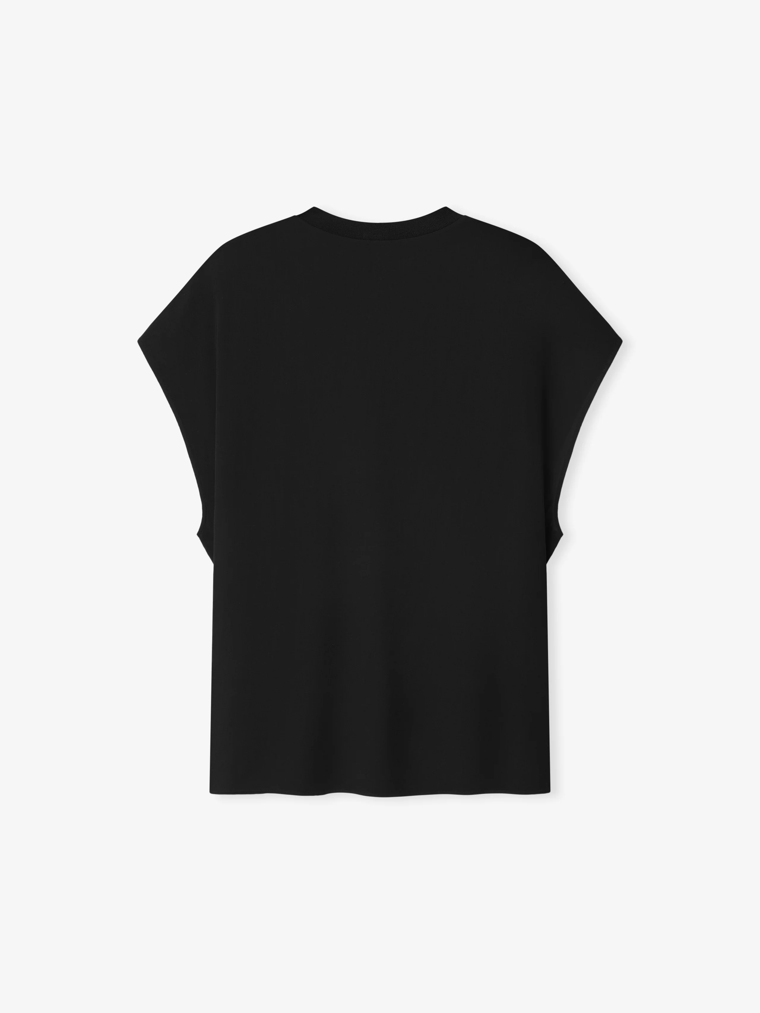 Womens Sheer Viscose Sleeveless Tee - Image 3