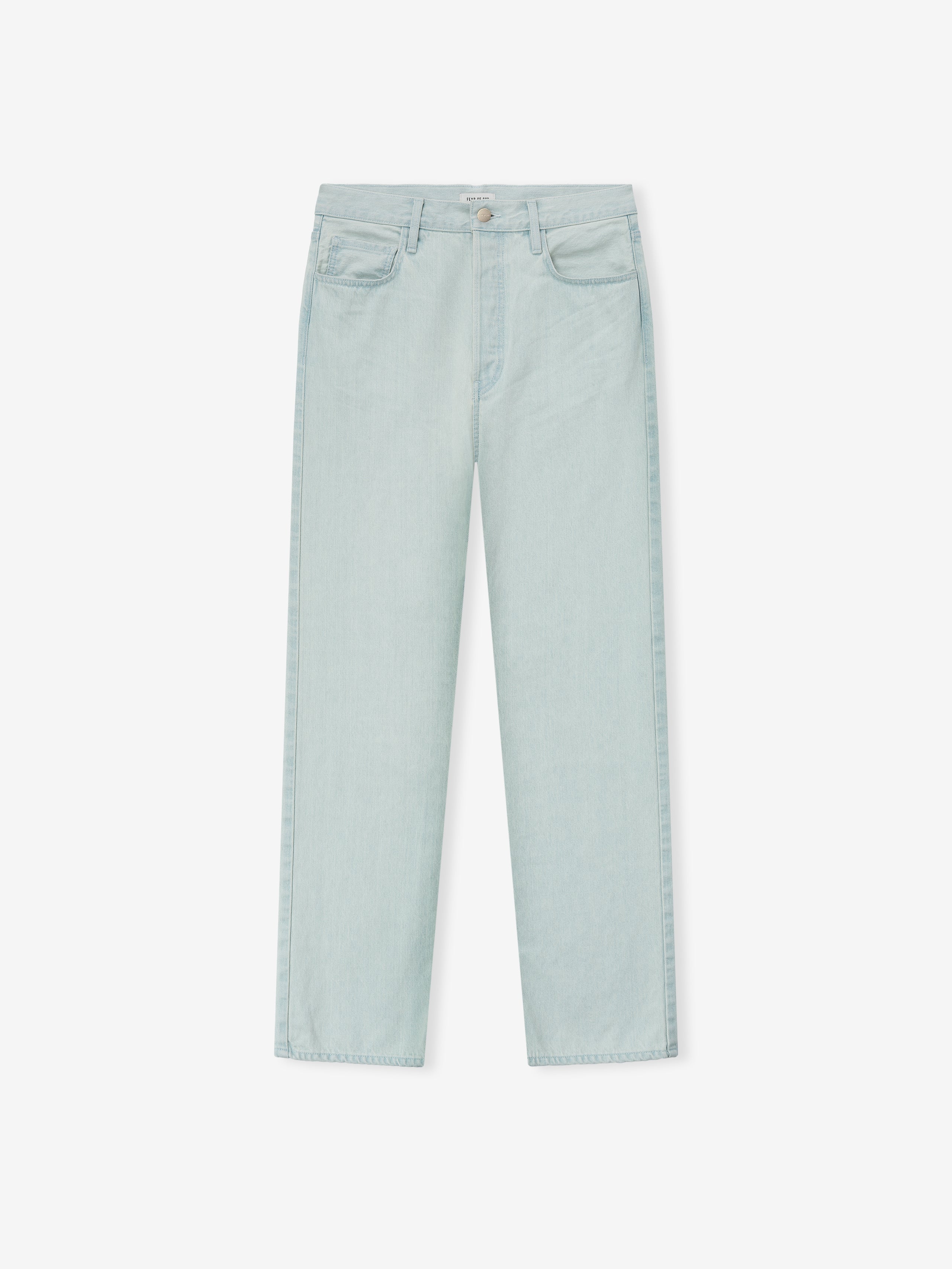 Bleach Washed Denim Straight 5 Pocket - Image 3