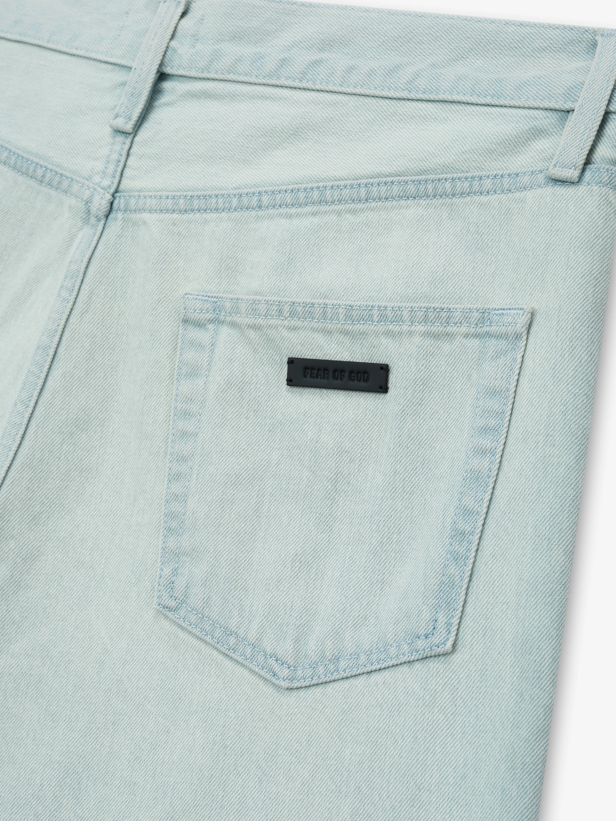 Bleach Washed Denim Straight 5 Pocket - Image 6