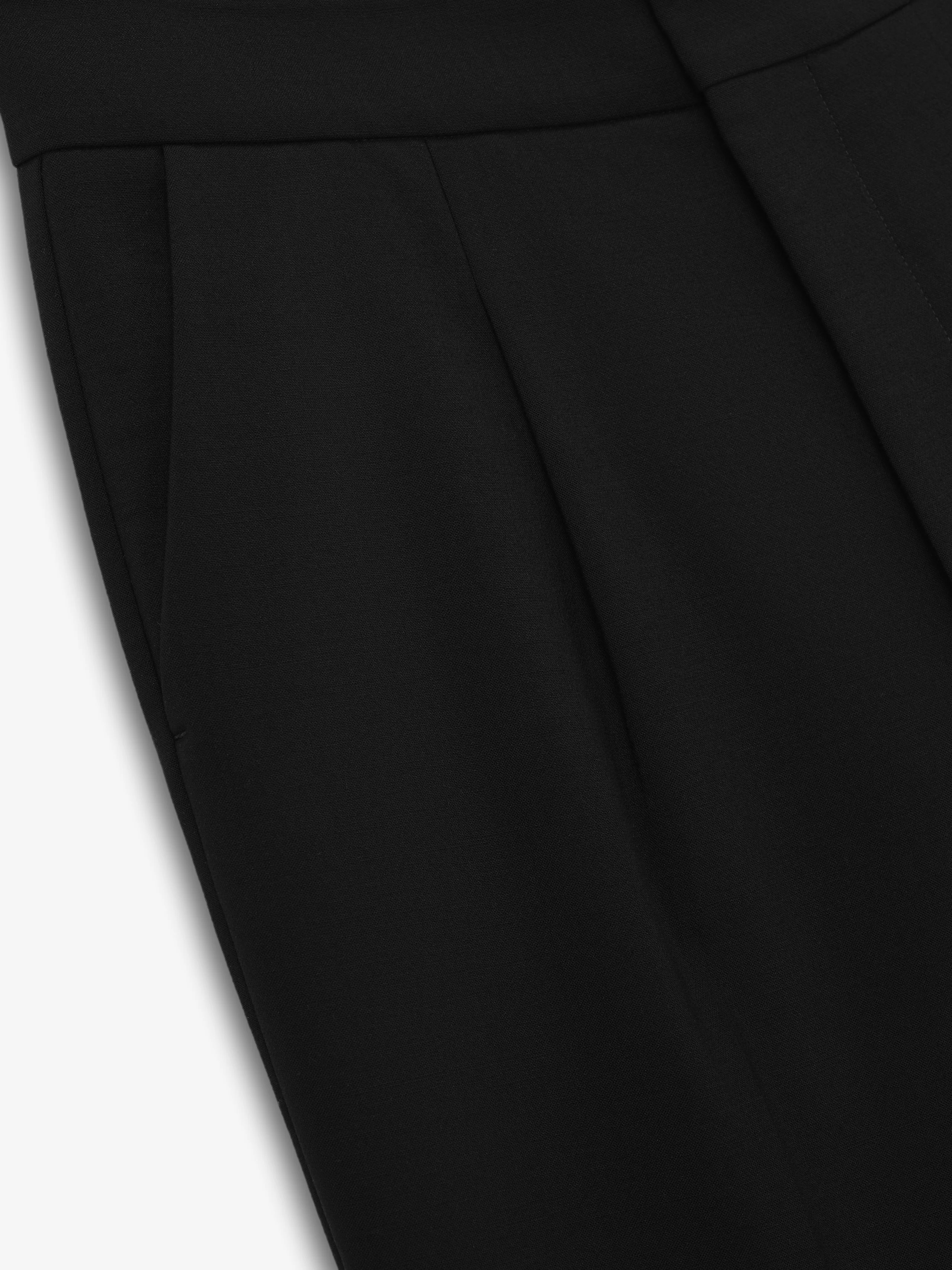 Double Weave Wool Tailored Flared Pants - Image 5