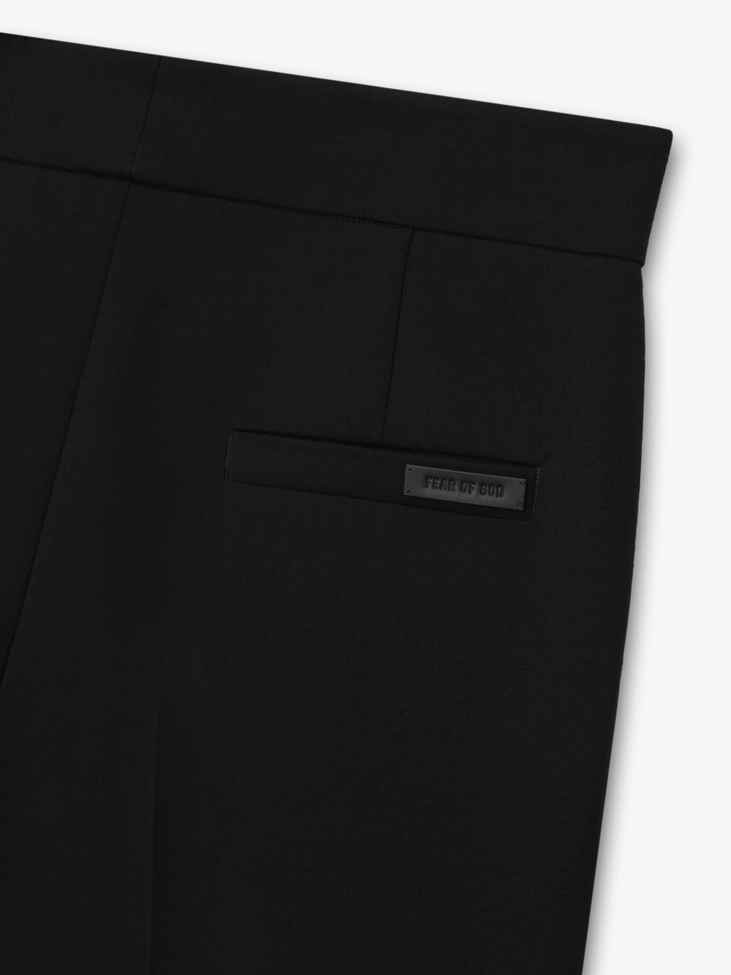 Double Weave Wool Tailored Flared Pants - Image 6