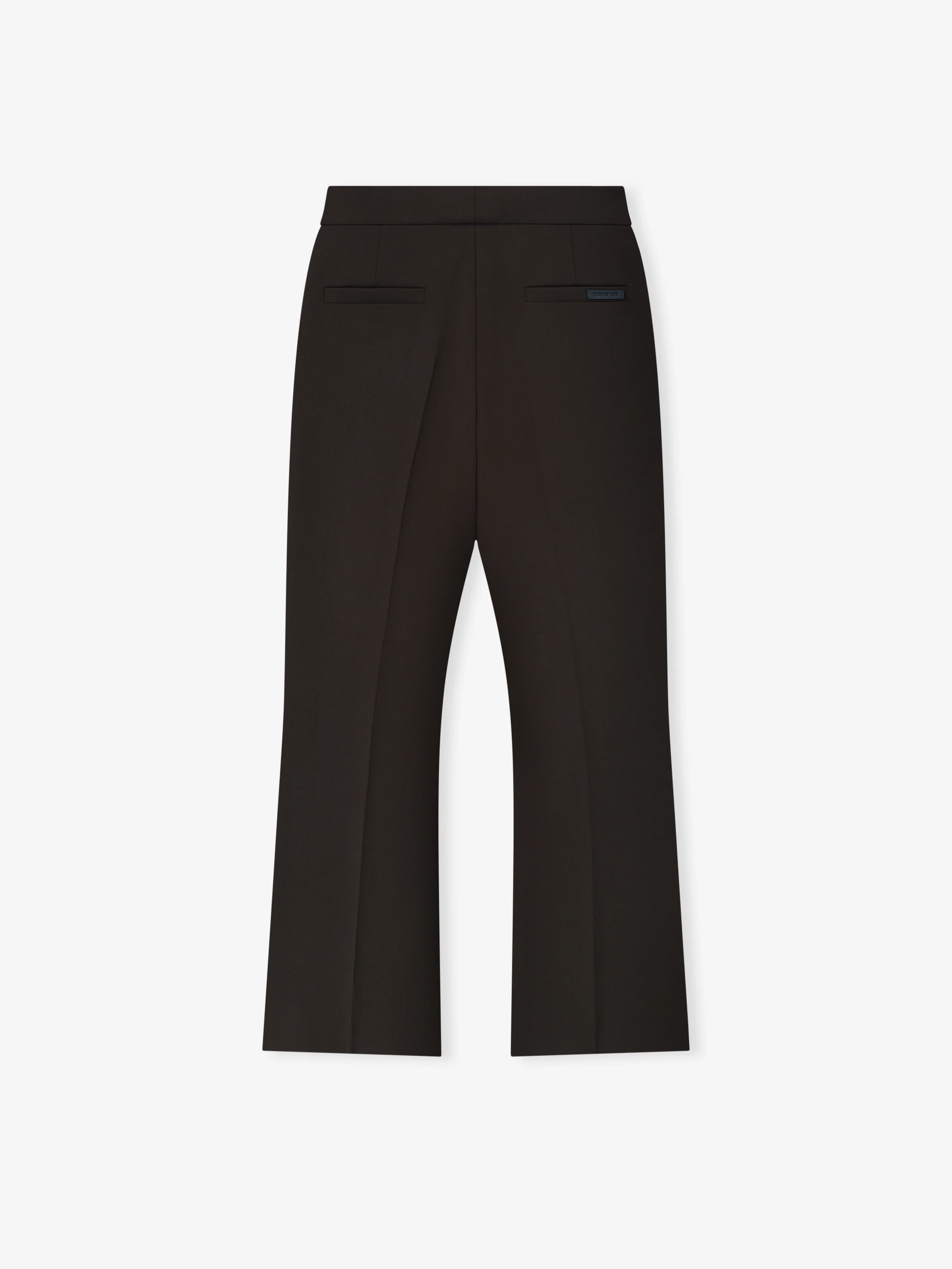 Double Weave Wool Tailored Flared Pants - Image 4