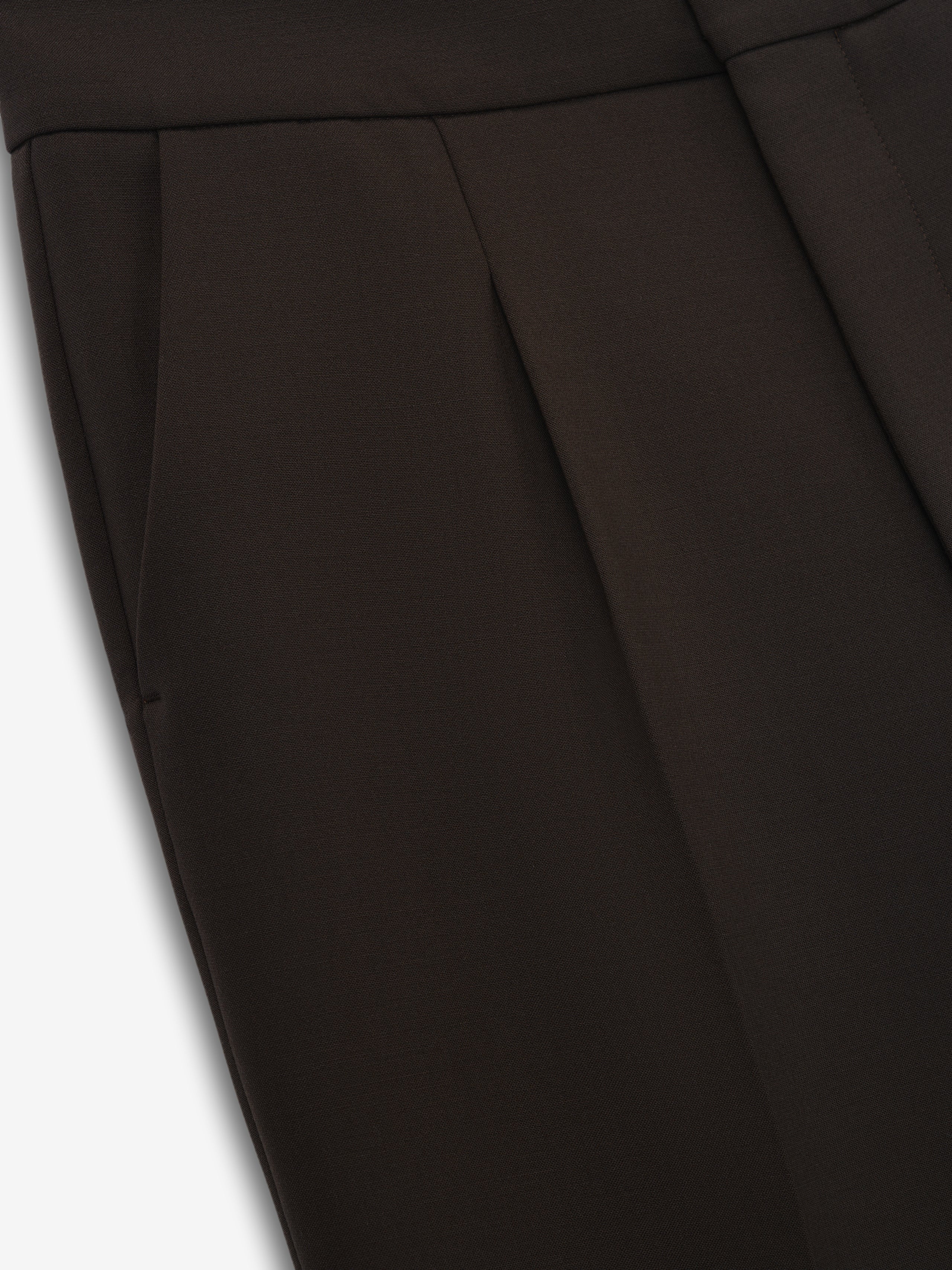 Double Weave Wool Tailored Flared Pants - Image 5