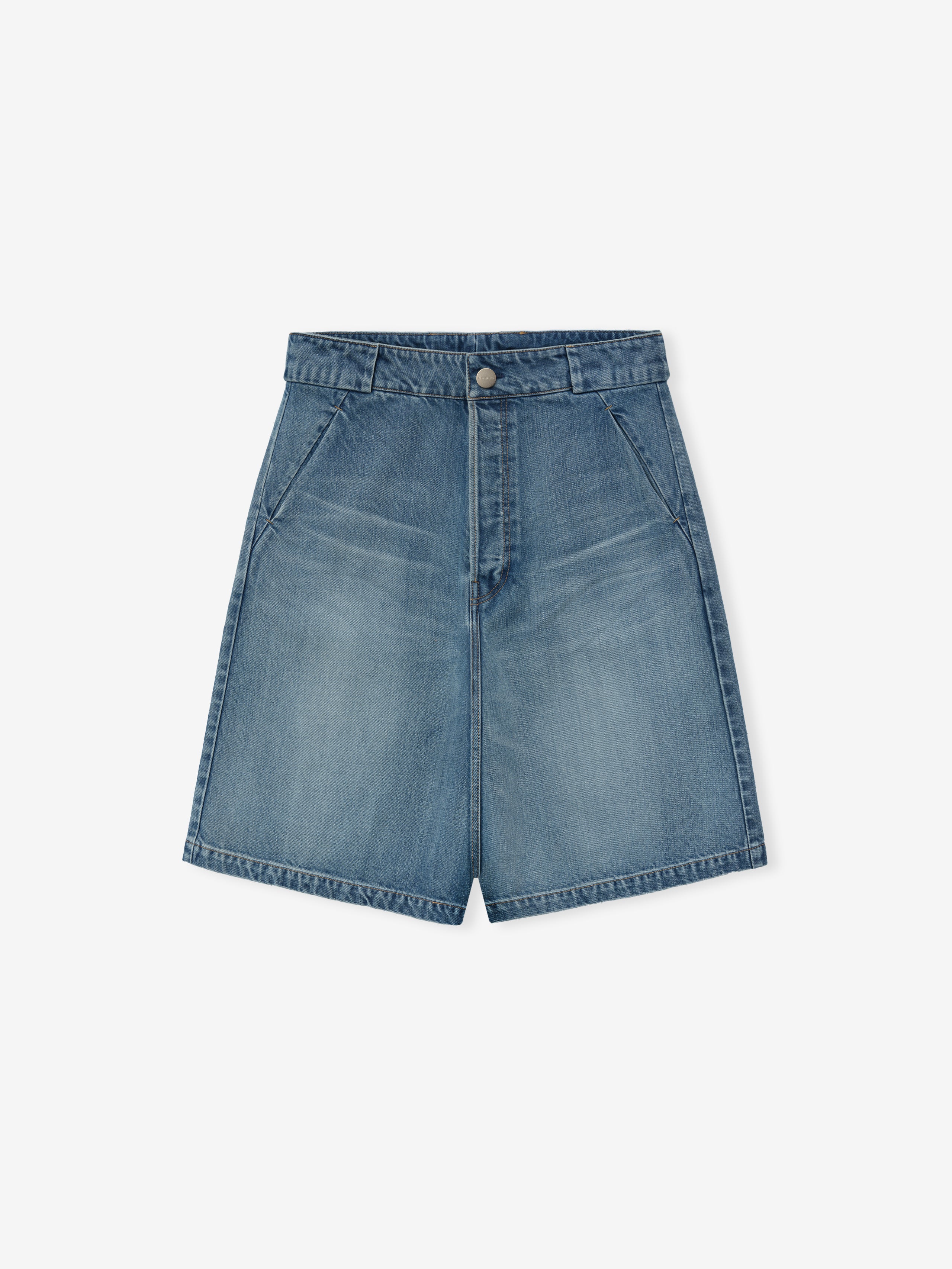 Denim Utility Shorts - Image 3