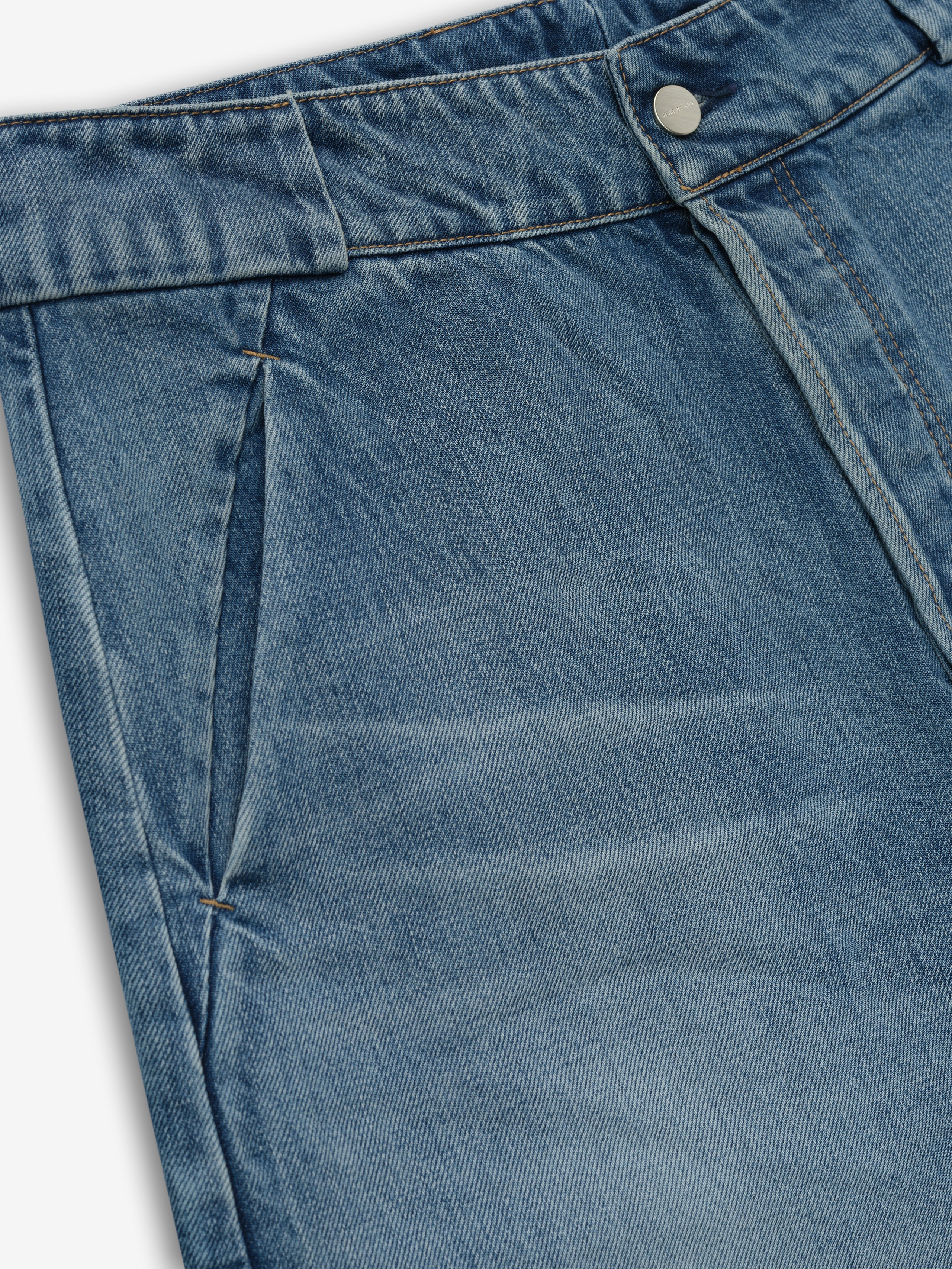 Denim Utility Shorts - Image 5