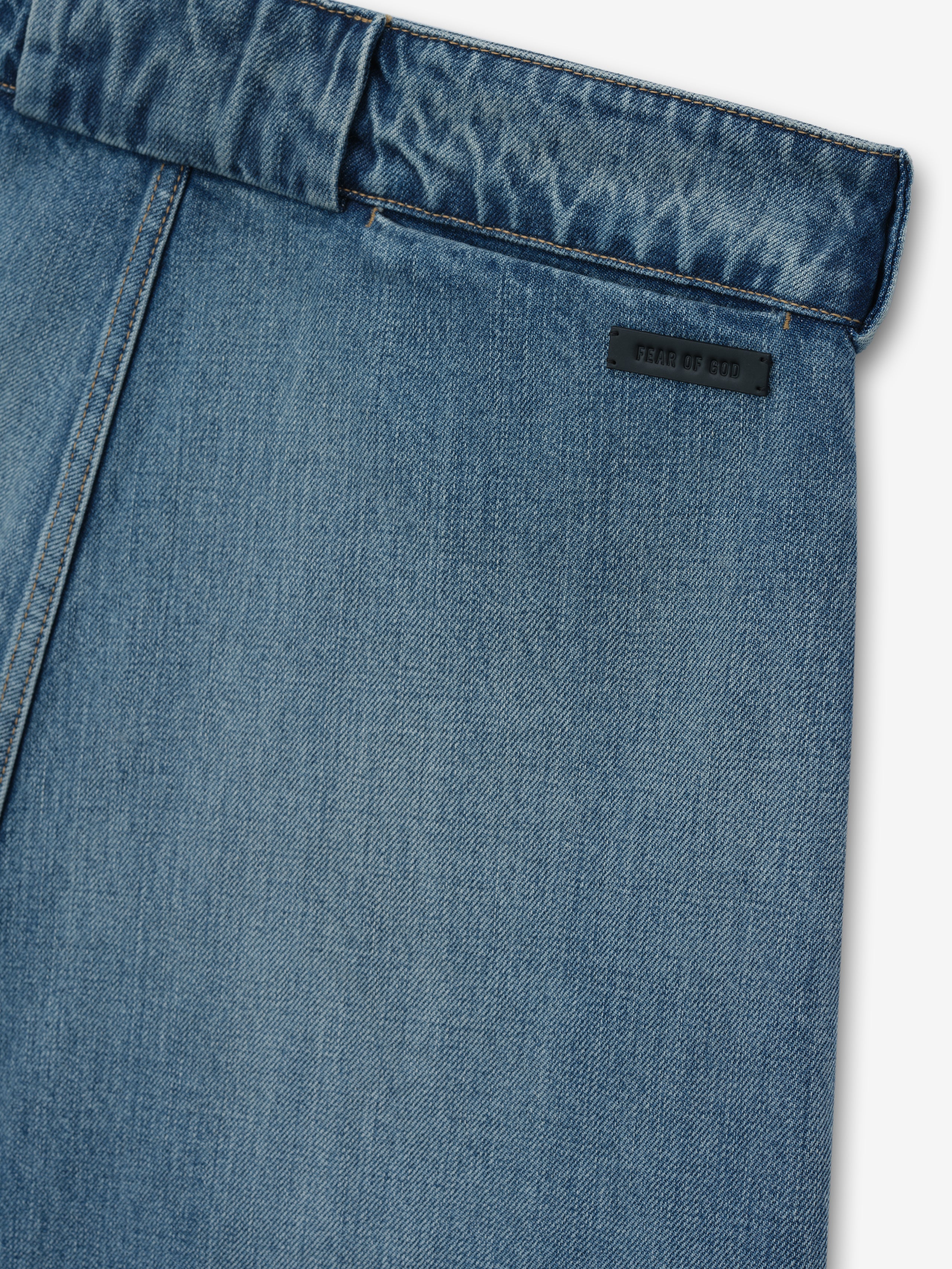 Denim Utility Shorts - Image 6