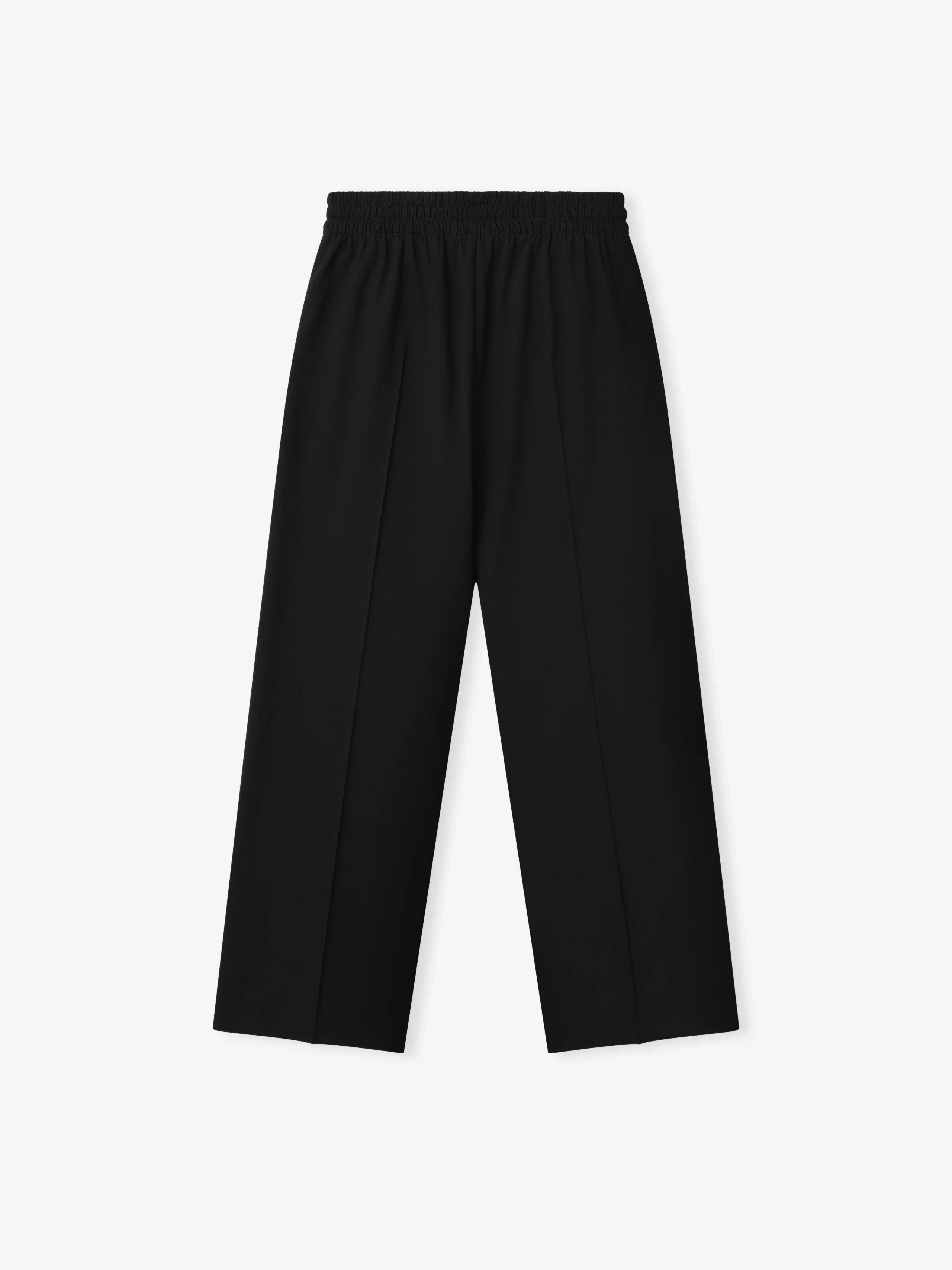 Cotton Wool Oxford Wide Leg Drawstring Pants - Image 3